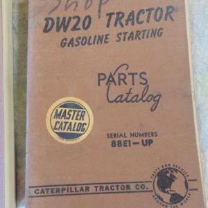 Caterpillar DW20 Gas Starting Parts Manual 88E1