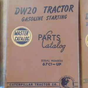 Caterpillar DW20 Tractor Gas Starting Parts Manual 67C1