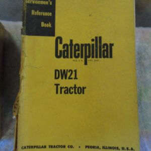 Caterpillar DW21 Tractor Serviceman's Reference Book