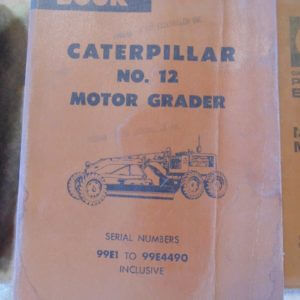 Caterpillar 12 Motor Grader Parts Manual 99E1 to 99E4490