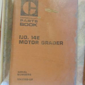 Caterpillar 14E Motor Grader Parts Manual 12K2199