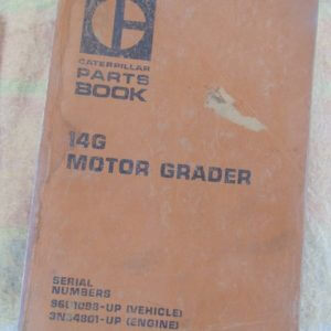 Caterpillar 14G Motor Grader Parts Manual 96U1098