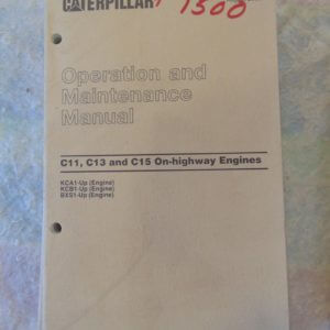 Caterpillar C11 C13 C15 Highway Engines Operator and Maintenance Manual KCA1 KCB1 BXS1
