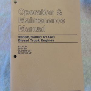 Caterpillar 3306C 3406C ATAAC Diesel Truck Engines Parts Manual 9TL 8PN 5KJ7800 3ZJ16182