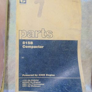Caterpillar 815B Compactor Parts Manual 17Z1