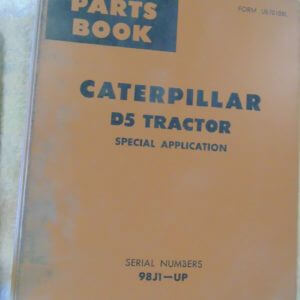 Caterpillar D5 Tractor Special App Parts Manual 98J1