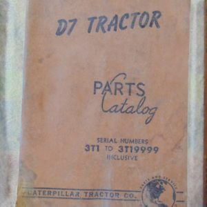 Caterpillar D7 Tractor Parts Manual 3T1 to 3T19999