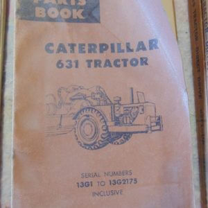 Caterpillar 631 Tractor Parts Manual 13G1 to 13G2175