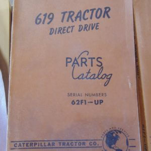 Caterpillar 619 Tractor Direct Drive Parts Manual 62F1