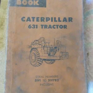 Caterpillar 631 Tractor Parts Manual 51F1 to 51F782