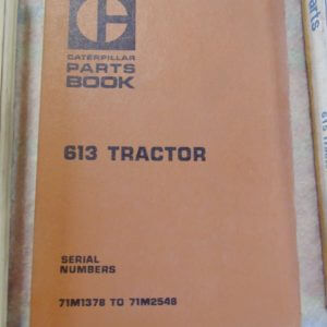 Caterpillar 613 Tractor Parts Manual 71M1378 to 71M2548