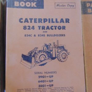 Caterpillar 824 Tractor 824C 824S Bulldozer Parts Manual 29G1 64G1 35G1