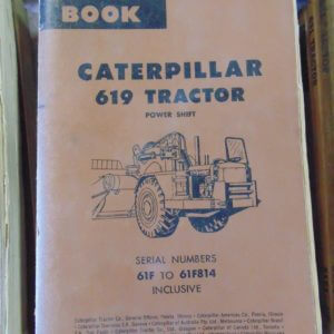 Caterpillar 619 Tractor Power Shift Parts Manual 61F to 61F814