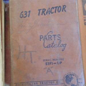 Caterpillar 631 Tractor Parts Manual 51F1