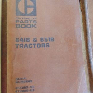 Caterpillar 641B 651B Tractor Parts Manual 65K985 67K605