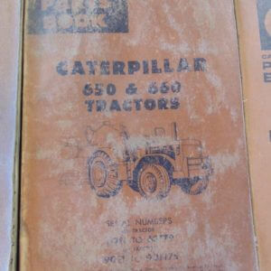 Caterpillar 650 660 Tractors Parts Manual 63F1 to 63F79 90F1 to 90F175