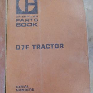 Caterpillar D7F Tractor Parts Manual 93N1