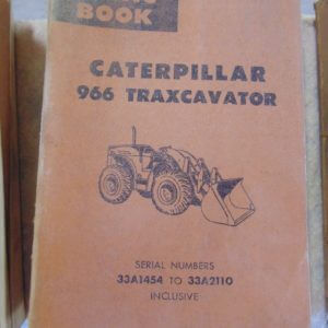 Caterpillar 966 Traxcavator Parts Manual 33A1454 to 33A2110