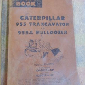 Caterpillar 955 Traxcavator 955A Bulldozer Parts Manual 60A413 42D329
