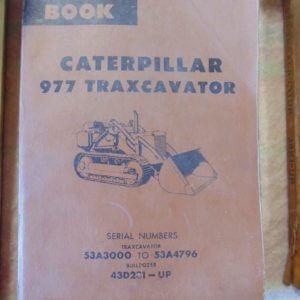 Caterpillar 977 Traxcavator Bulldozer Parts Manual 53A3000 to 53A4796