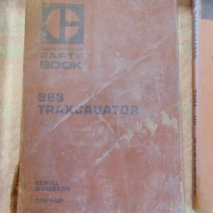 Caterpillar 983 Traxcavator Parts Manual 38K1