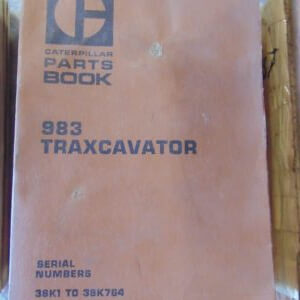 Caterpillar 983 Traxcavator Parts Manual 38K1 to 38K764