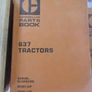 Caterpillar 637 Tractor Parts Manual 65M1 79P1