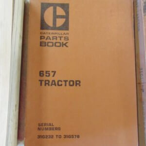 Caterpillar 657 Tractor Parts Manual 31G232 to 31G578