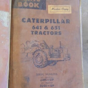 Caterpillar 641 651 Tractor Parts Manual 64F1 33G1