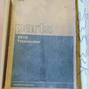 Caterpillar 951C Traxcavator Parts Manual 86J2598 to 86J4041