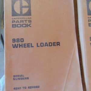 Caterpillar 980 Wheel Loader Parts Manual 42H1
