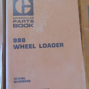 Caterpillar 988 Wheel Loader Parts Manual 87A2385