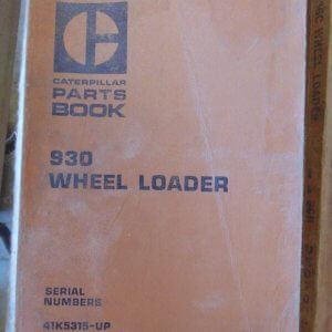 Caterpillar 930 Wheel Loader Parts Manual 41K5315 78P18799