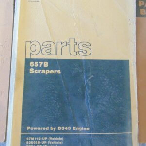 Caterpillar 657B Scrapers Parts Manual 47M112 53K638