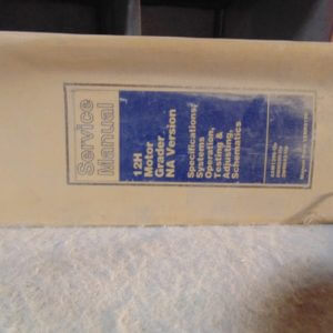 Caterpillar 12H Motor Grader NA Service Repair Manual