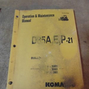 Komatsu D85A D85E D85P-21 Bulldozer Operator Maintenance Owner Manual