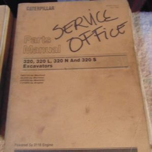 Caterpillar 320 320L 320N 320S Excavator Parts Manual