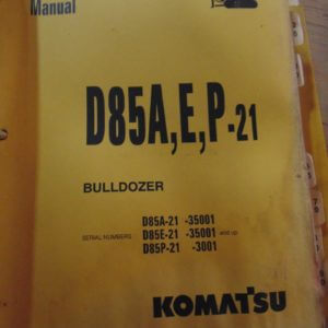 Komatsu D85A-21 D85E-21 D85P-21 Bulldozer Service Repair Manual