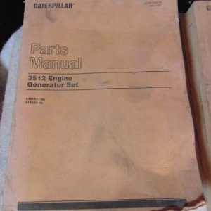 Caterpillar 3512 Engine Generator Set Parts Book 24Z1317