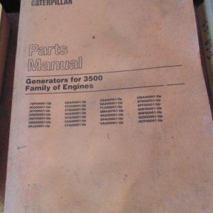 Caterpillar 3500 Engine Generators Parts Manual