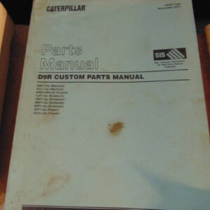 Caterpillar D9R Tractor Custom Parts Manual ABK1 ACL1