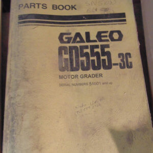 Komatsu GD555-3C Motor Grader Parts Manual 51001