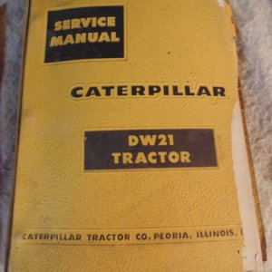 Caterpillar DW21 Tractor Service Repair Manual 58C1