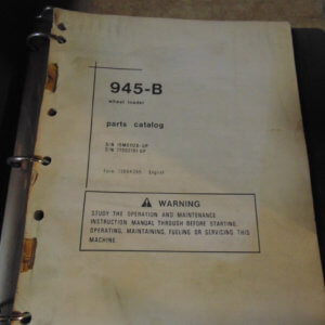 Fiat Allis 945B Wheel Loader Parts Manual