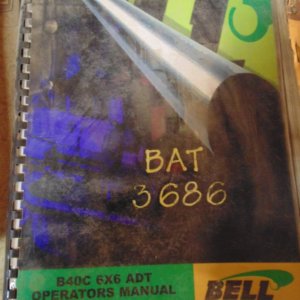 Bell B40C 6x6 Articulated Dump Truck ADT Owners Operators Manual 870984