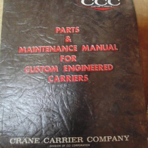 Crane Carrier Company 5-AW-65 5-AW-650 5-CW-65 5-CW-650 Parts and Maintenance Manual