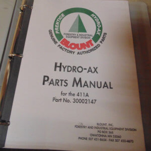 Hydro-Ax Prentice 411A Feller Buncher Parts Manual