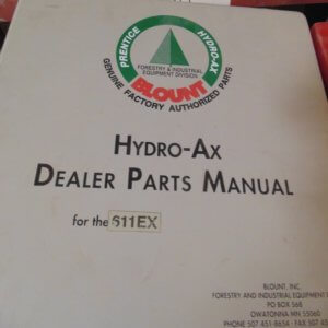 Hydro-Ax 611EX Feller Buncher Parts Manual
