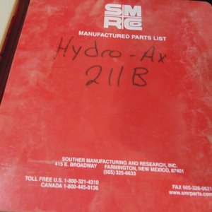 Hydro-Ax 211B Feller Buncher Parts Manual