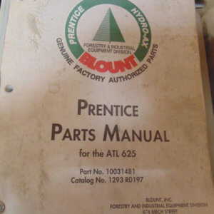 Hydro-Ax ATL625 Log Loader Parts Manual